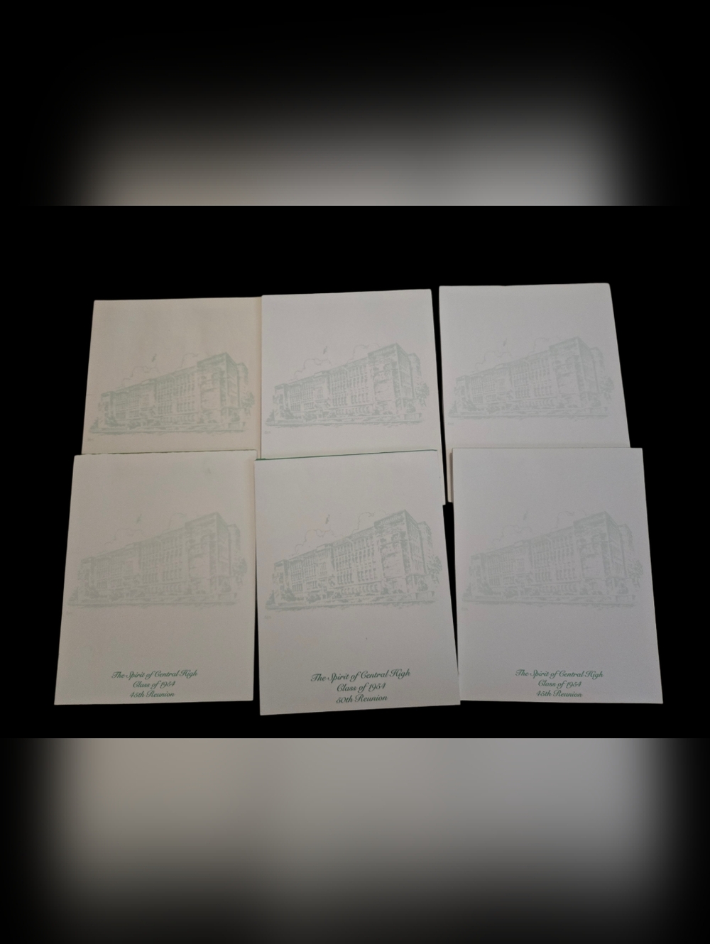 The Spirit Of Central High 1954 50th Reunion Notepad Lot Of 6